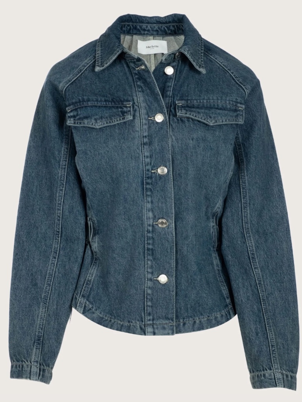 Merlette RHEA Jacket - Mid-Blue Wash - Picture 3 of 5